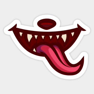 Scary face Sticker